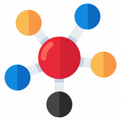 Molecule, bonding, chemical structure, topology, mesh network icon - Download on Iconfinder