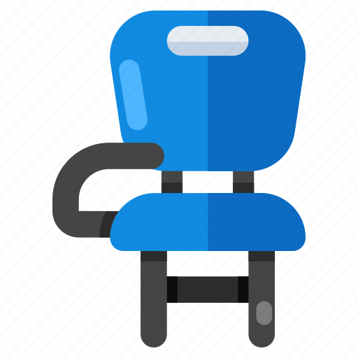 Swivel chair, seat, sitting, armless chair, furniture icon - Download on Iconfinder