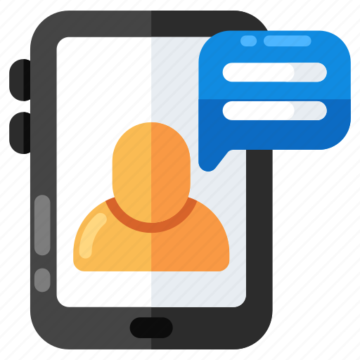 Mobile video call, video chat, live chat, live communication, facechat icon - Download on Iconfinder