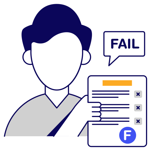 Fail, result, sheet, exam, grade, marksheet icon - Download on Iconfinder