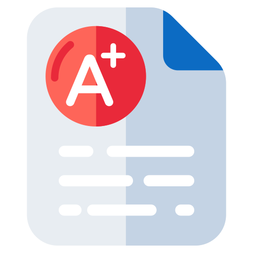 A+ grade, result sheet, exam result, grade sheet, marksheet icon - Download on Iconfinder