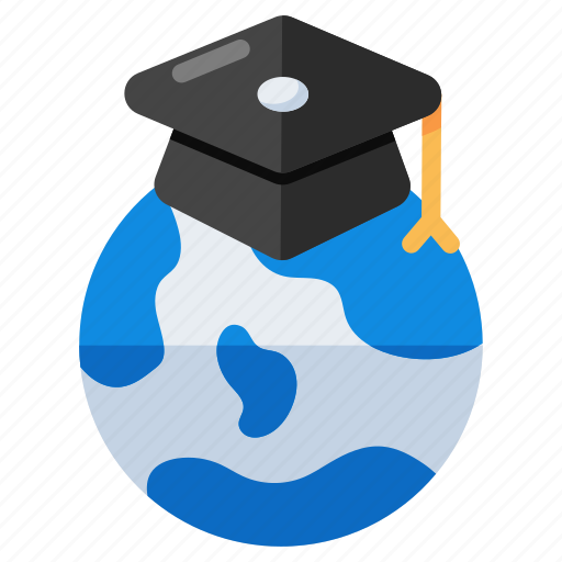 Global education, global learning, distance learning, distance education, worldwide education icon - Download on Iconfinder