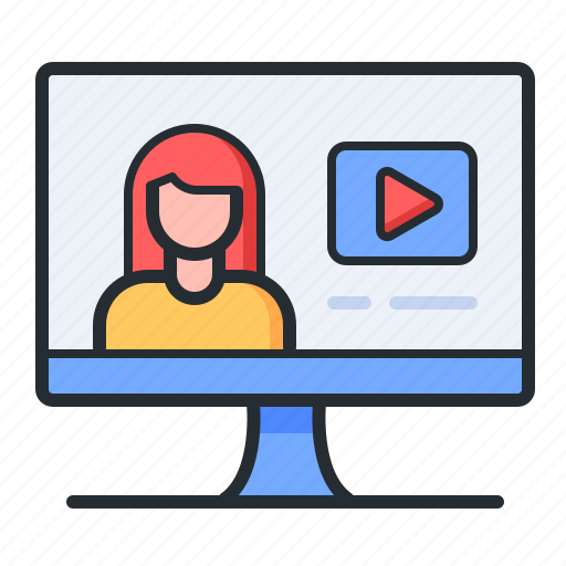 Lecture, video, education, online materials icon - Download on Iconfinder