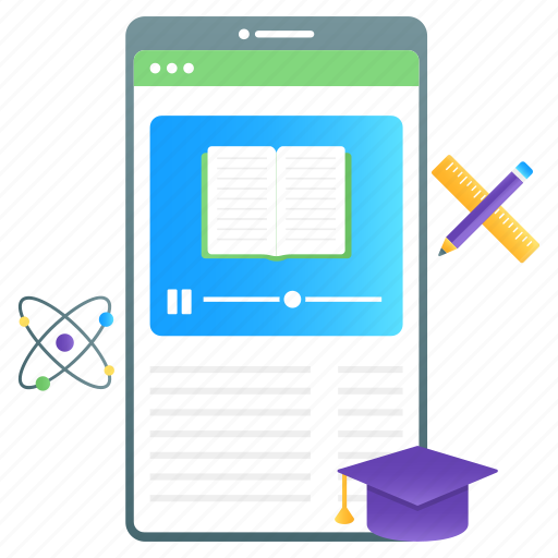 Online tutorials, video tutorials, movie lecture, video instruction, video education icon - Download on Iconfinder