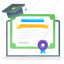 online graduation, online scholarship, online degree, online diploma, online study 