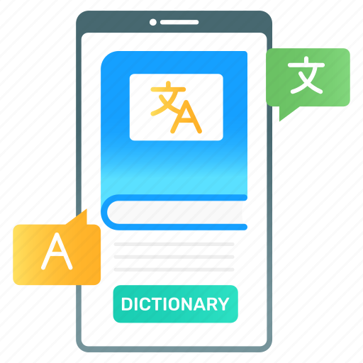 Mobile dictionary, language dictionary, dictionary application, english dictionary, smartphone dictionary icon - Download on Iconfinder