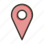 location, map, pin, arrow, direction, country 