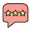 feedback, chat, like, message, rate, review 