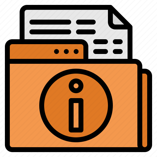 Infomation, folder, file, online, learning icon - Download on Iconfinder