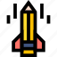 online, learning, pencil, rocket, launch 