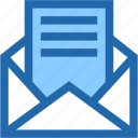 mail, communications, open, message, envelope, interface
