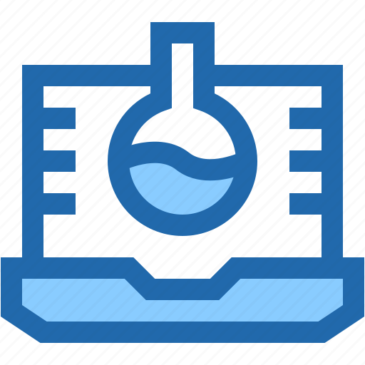 Science, lab, online, experiment, laptop icon - Download on Iconfinder