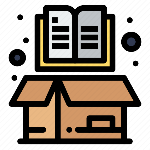 Book, box, cardboard, item, open icon - Download on Iconfinder