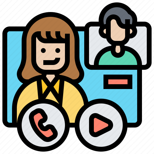 Call, communication, conference, talk, video icon - Download on Iconfinder