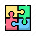 jigsaw, puzzle, teamwork, game