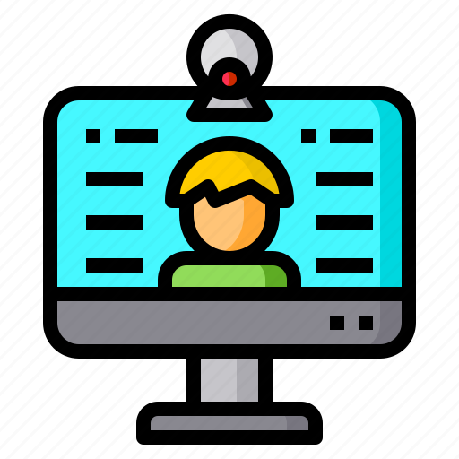 Camera, computer, conference, learning, video icon - Download on Iconfinder