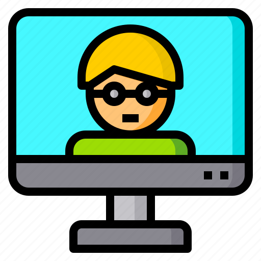 Computer, education, learning, online, teacher icon - Download on Iconfinder