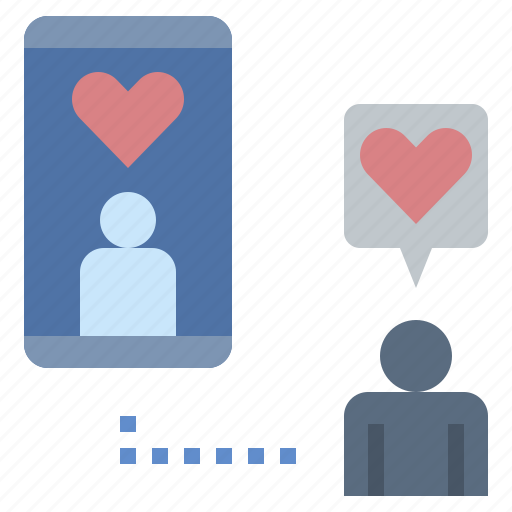 Chatting, happy, love, online dating, relationship, romantic icon - Download on Iconfinder