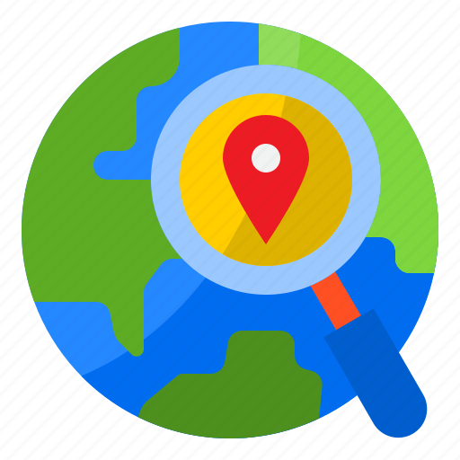 Find, glass, global, location, magnifier icon - Download on Iconfinder