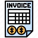 bill, invoice, payment, receipt, ticket