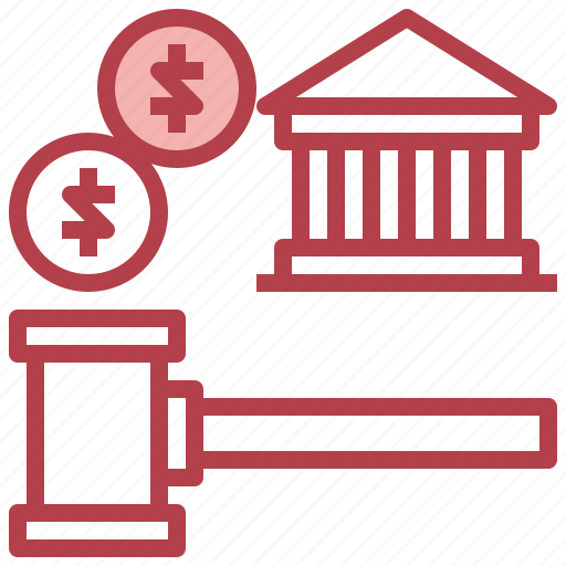 Bank, business, finance, gavel, regulation icon - Download on Iconfinder