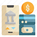 banking, online, transfers, cash, internet, shopping, payment icon