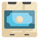 money, transfers, online, mobile, payment icon