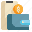 wallet, online, cash, transfers, internet, shopping, payment icon 