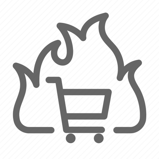 Online, selling, hot, shopping, cart, sale icon - Download on Iconfinder