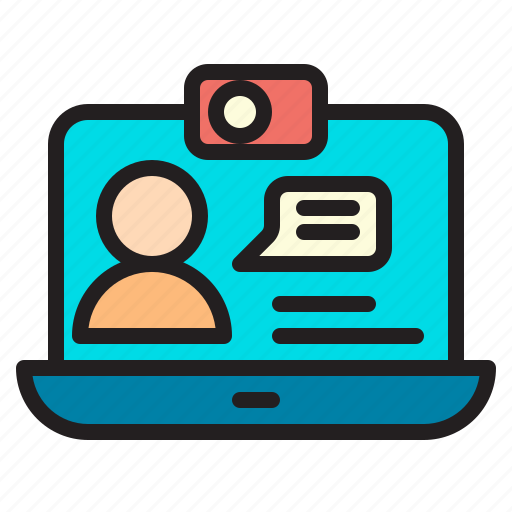 Online, consultation, consultant, video call, service, support, internet icon - Download on Iconfinder
