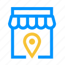 ecommerce, location, pin, shop, store