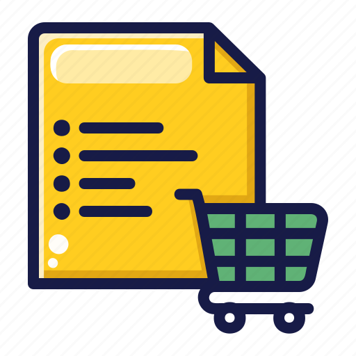 Shopping, list, shop, buy, menu, cart, checklist icon - Download on Iconfinder