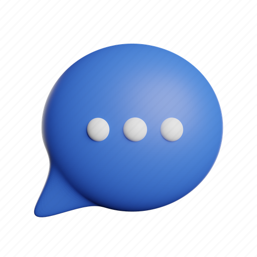 Buble, speech 3D illustration - Download on Iconfinder