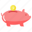 bank, cheap, money, pig 