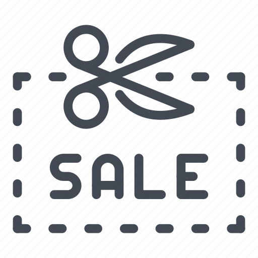 Sale, discount, cut, scissors, coupon, shopping, ecommerce icon - Download on Iconfinder