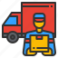 delivery, truck, move, commerce, shop, transportation, online 