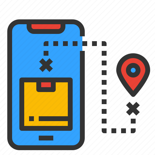 Location, food, delivery, pointer, map, pin, smartphone icon - Download on Iconfinder