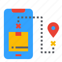location, food, delivery, pointer, map, place, pin, smartphone