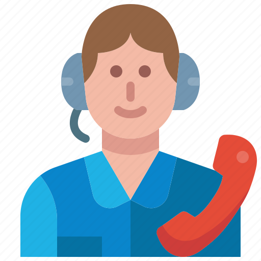 Call, center, agent, avatar, character, support, service icon - Download on Iconfinder