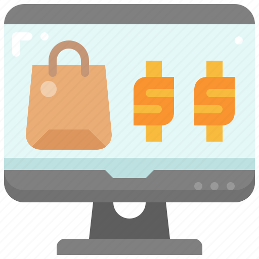 Online, shopping, price, purchase, screen, computer, ecommerce icon - Download on Iconfinder