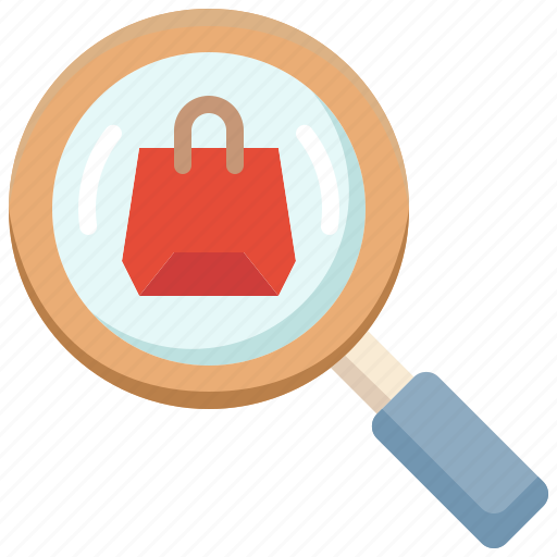 Search, find, product, loupe, commerce, shopping, magnifier icon - Download on Iconfinder