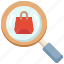 search, find, product, loupe, commerce, shopping, magnifier 