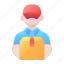 delivery, man, avatar, user, profile 