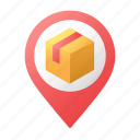 shipping, location, map, pin, pointer