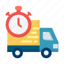 shipping, truck, delivery, box