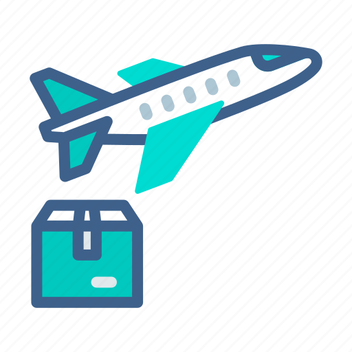 Plane, shipping, package, box icon - Download on Iconfinder