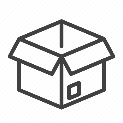 Shopping, online, box, package, delivery, shipping, unboxing icon - Download on Iconfinder