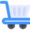 trolley, cart, shopping, market, shop