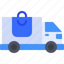 truck, shopping, delivery, ecommerce, tracking