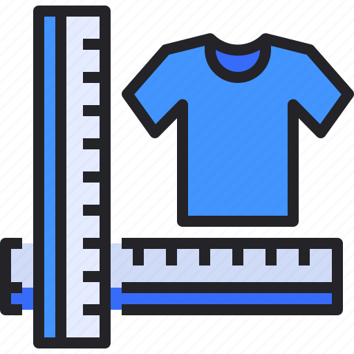 Tshirt, size, guide, clothing, fashion, measurement icon - Download on Iconfinder